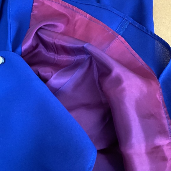 CDC Evening Royal Dress. Rhinestone buttons. Beautiful lining. - Picture 8 of 8